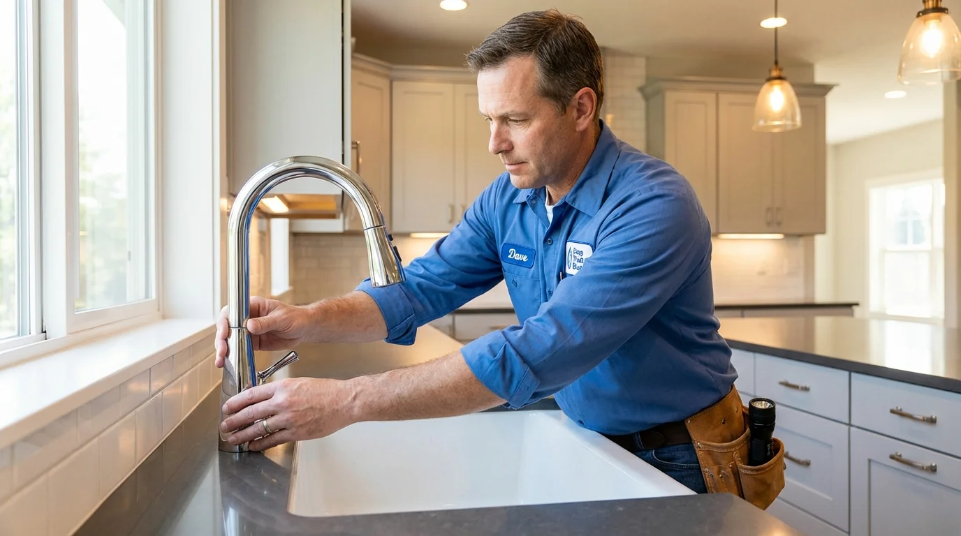 Kitchen faucet installation by Johns Plumbing LLC in Hereford